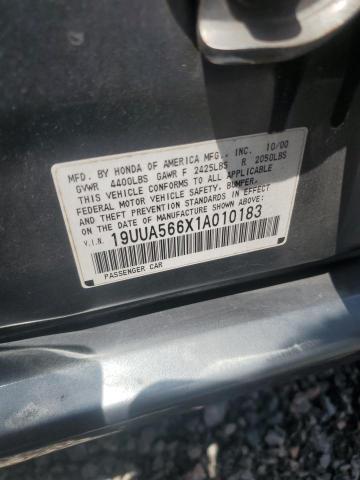 48048376 :رقم المزاد ، 19UUA566X1A010183 vin ، 2001 Acura 3.2tl مزاد بيع