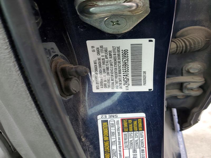 Продаж на аукціоні авто 2009 Honda Civic, vin: 2HGFA16559H528966, номер лоту: 50851436