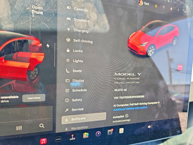 Aukcja sprzedaży 2023 Tesla Model Y, vin: 7SAYGDEE2PA159298, numer aukcji: 51142336