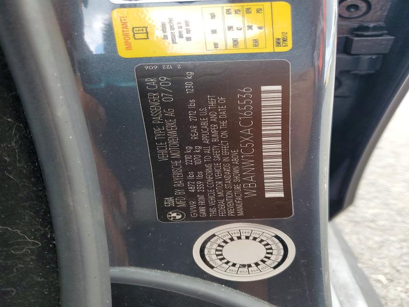 Продаж на аукціоні авто 2010 Bmw 535, vin: WBANW1C5XAC165536, номер лоту: 48349016