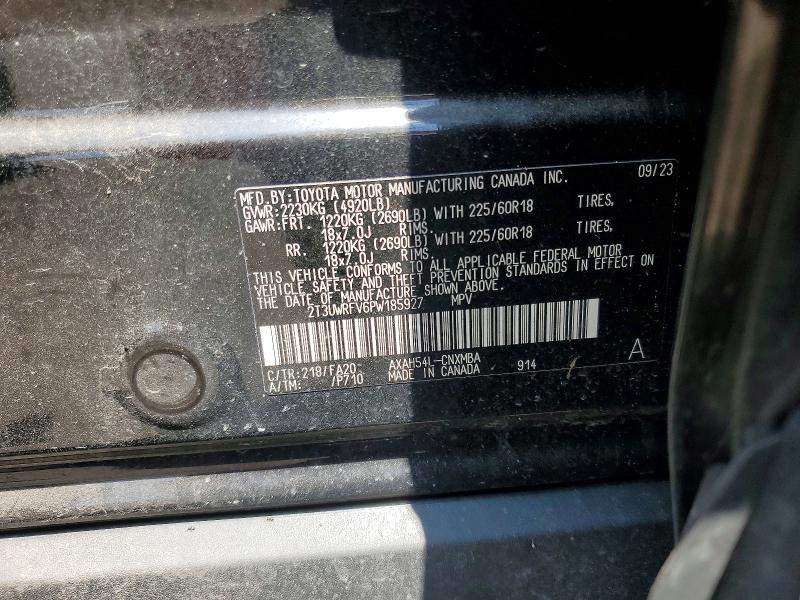 Aukcja sprzedaży 2023 Toyota Rav4, vin: 2T3UWRFV6PW185927, numer aukcji: 50951856