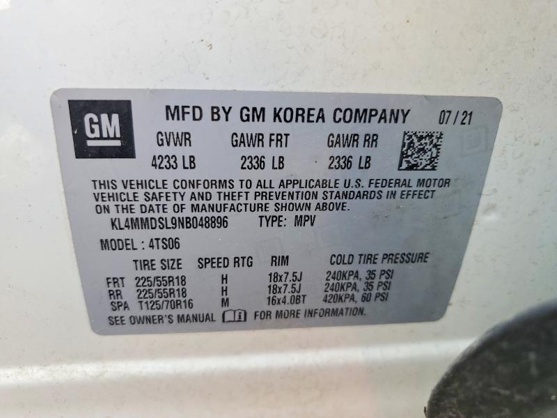 Aukcja sprzedaży 2022 Buick Encore Gx, vin: KL4MMDSL9NB048896, numer aukcji: 51362726