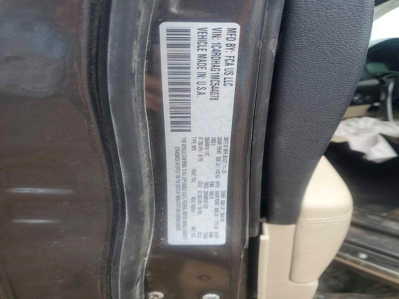 2021 Dodge Durango მანქანა იყიდება აუქციონზე, vin: 1C4RDHAG1MC544078, აუქციონის ნომერი: 49630896
