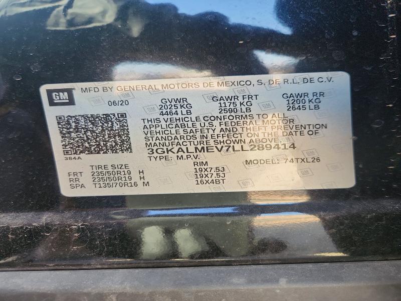 47911916 :رقم المزاد ، 3GKALMEV7LL289414 vin ، 2020 Gmc Terrain مزاد بيع