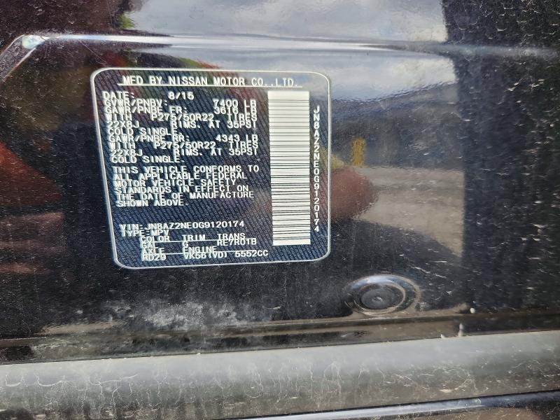 Aukcja sprzedaży 2016 Infiniti Qx80, vin: JN8AZ2NE0G9120174, numer aukcji: 49555226