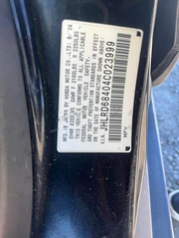 Auction sale of the 2004 Honda Cr-v, vin: JHLRD68404C023999, lot number: 95740765
