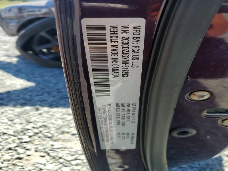 Продажа на аукционе авто 2021 Dodge Challenger, vin: 2C3CDZJGXMH517393, номер лота: 48978716