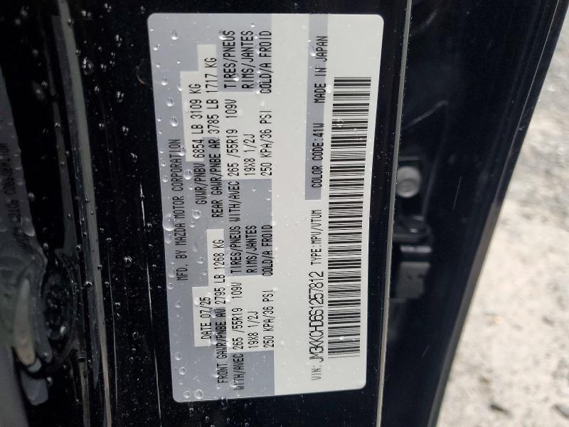 49432766 :رقم المزاد ، JM3KKCHD6S1257812 vin ، 2025 Mazda Cx-90 مزاد بيع