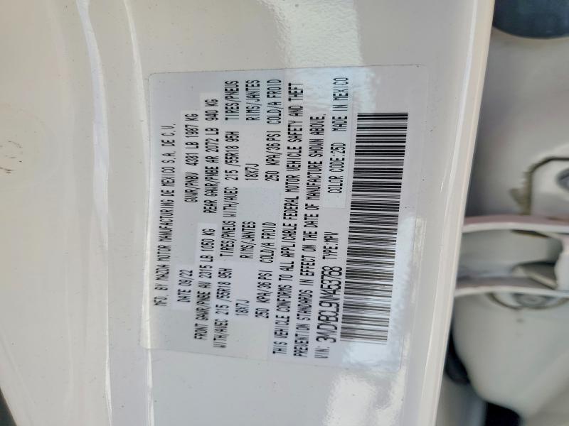 50942376 :رقم المزاد ، 3MVDMBCL9NM453768 vin ، 2022 Mazda Cx-30 مزاد بيع