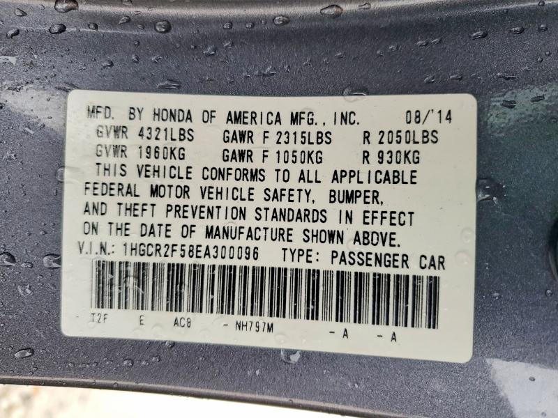 Aukcja sprzedaży 2014 Honda Accord, vin: 1HGCR2F58EA300096, numer aukcji: 50673356