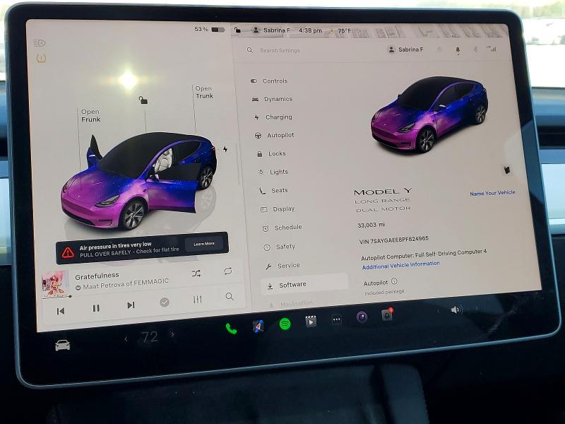Aukcja sprzedaży 2023 Tsmr Model S, vin: 7SAYGAEE8PF824965, numer aukcji: 50497866
