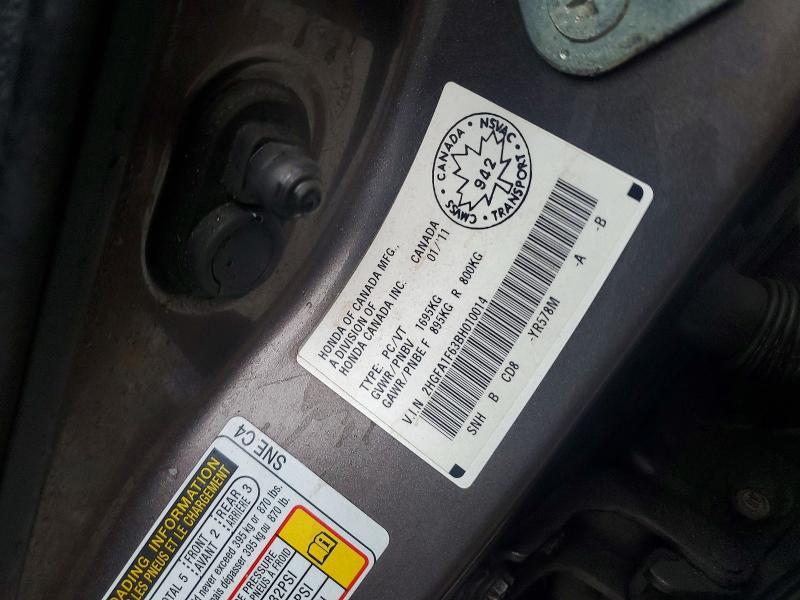 Aukcja sprzedaży 2011 Honda Civic, vin: 2HGFA1F63BH010014, numer aukcji: 49069286