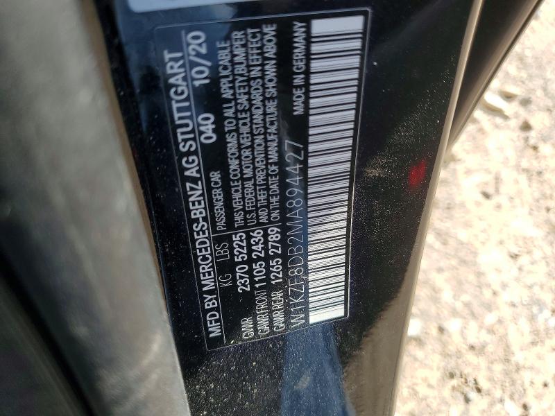 Aukcja sprzedaży 2021 Mercedes-benz E, vin: W1KZF8DB2MA894427, numer aukcji: 49411366