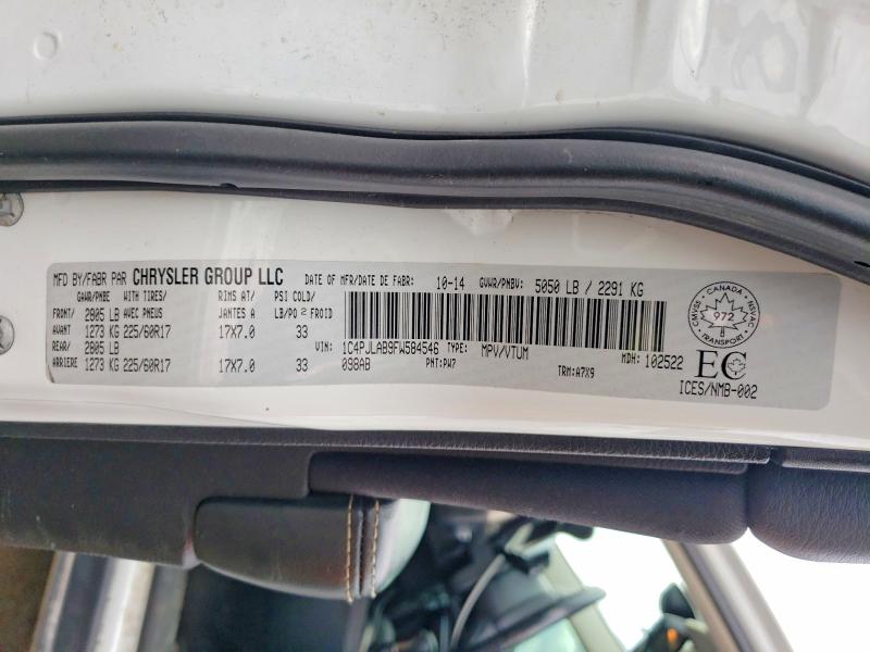 Продаж на аукціоні авто 2015 Jeep Cherokee, vin: 1C4PJLAB9FW584546, номер лоту: 49452066