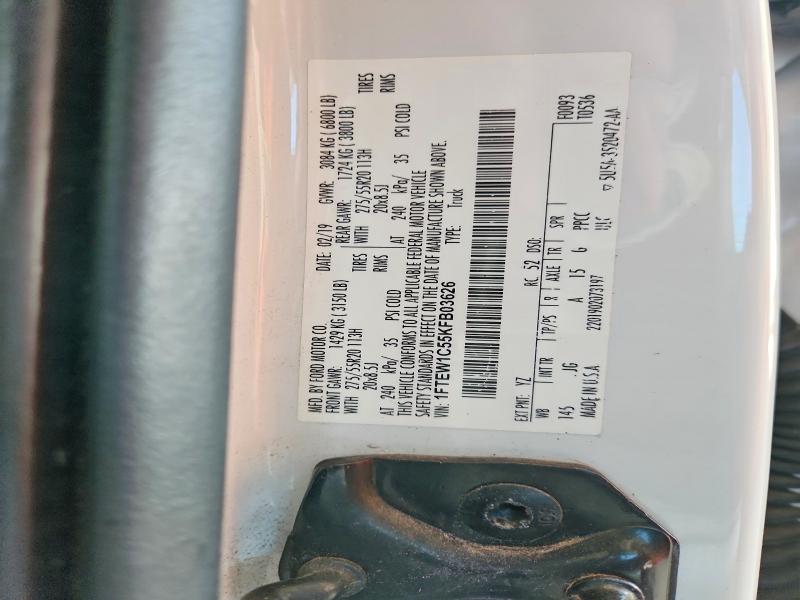 Aukcja sprzedaży 2019 Ford F150, vin: 1FTEW1C55KFB03626, numer aukcji: 50576806