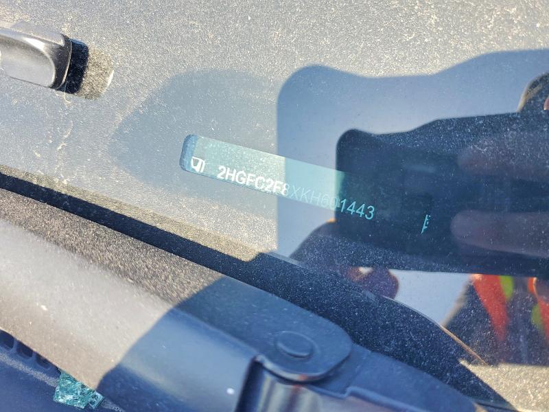 2019 Honda Civic მანქანა იყიდება აუქციონზე, vin: 2HGFC2F8XKH601443, აუქციონის ნომერი: 49746406