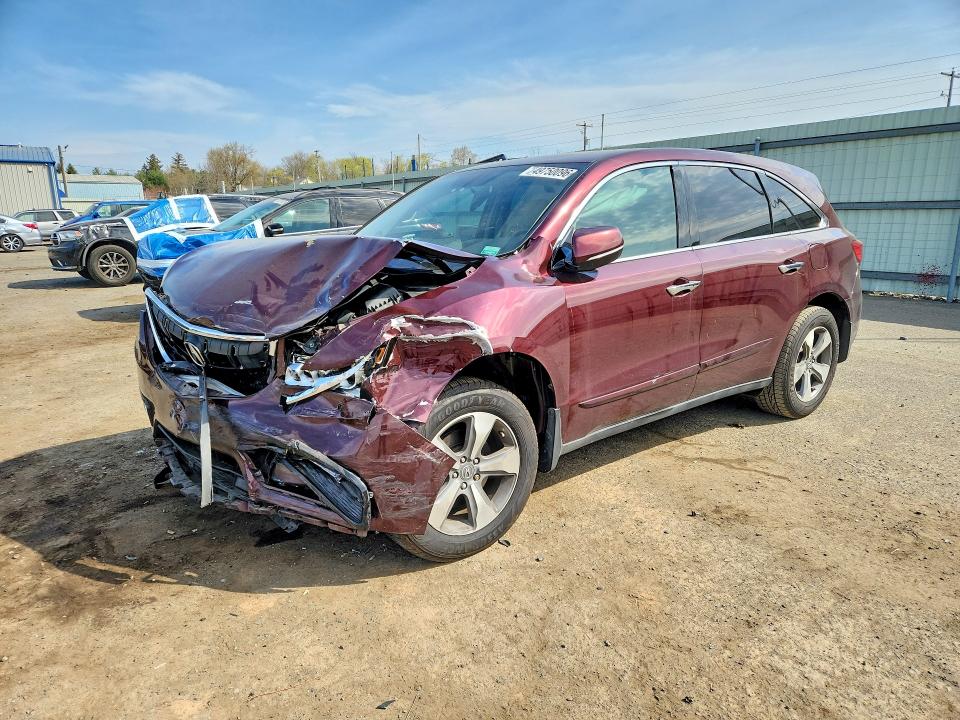 2014 Acura Mdx მანქანა იყიდება აუქციონზე, vin: 5FRYD3H29EB015117, აუქციონის ნომერი: 49750096