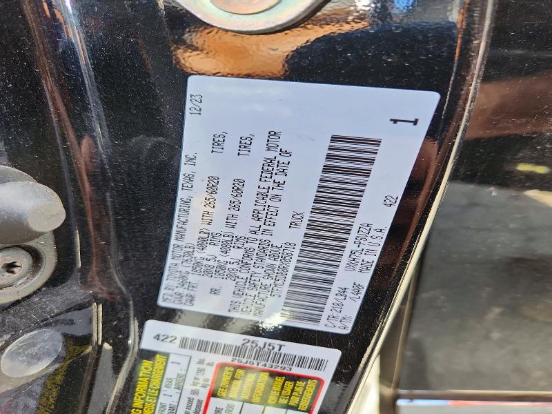 50475416 :رقم المزاد ، 5TFMC5DB8RX058718 vin ، 2024 Toyota Tundra مزاد بيع