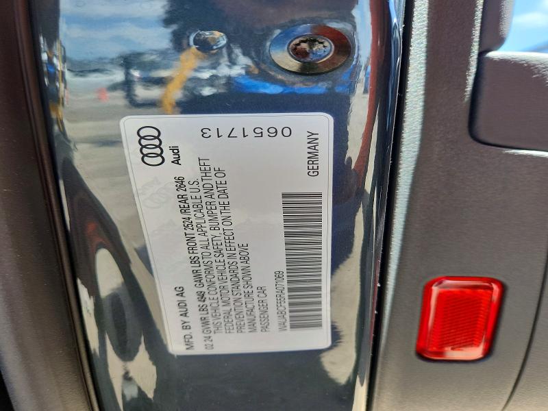 50844196 :رقم المزاد ، WAUABCF55RA071069 vin ، 2024 Audi A5 مزاد بيع