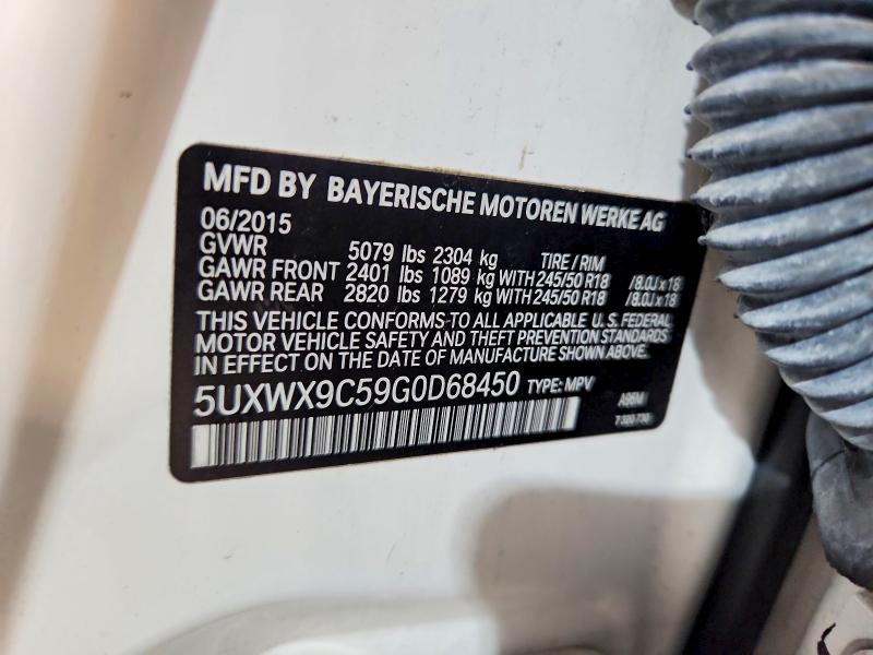 Продажа на аукционе авто 2016 Bmw X3, vin: 5UXWX9C59G0D68450, номер лота: 49753356
