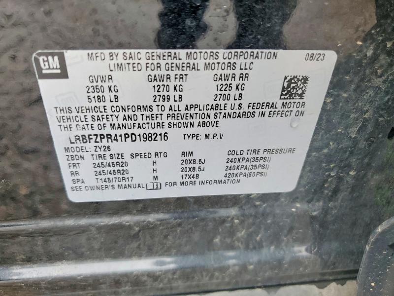 Продажа на аукционе авто 2023 Buick Envision, vin: LRBFZPR41PD198216, номер лота: 49790476