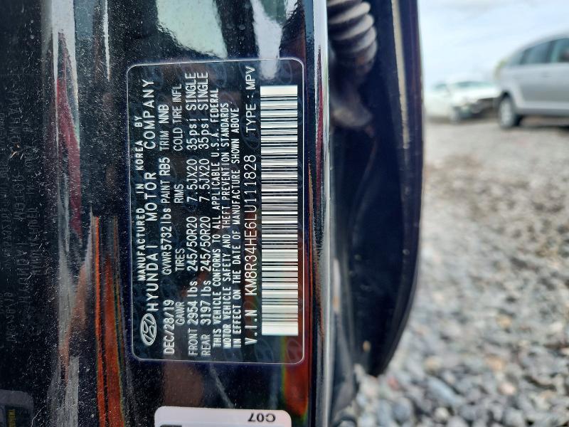 Продаж на аукціоні авто 2020 Hyundai Palisade, vin: KM8R34HE6LU111828, номер лоту: 49943346