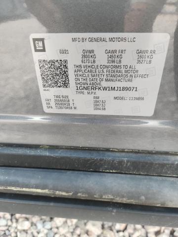 Продажа на аукционе авто 2021 Chevrolet Traverse, vin: 1GNERFKW1MJ189071, номер лота: 49183136