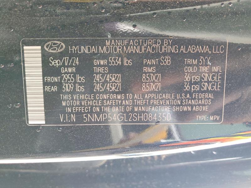 Aukcja sprzedaży 2025 Hyundai Santa Fe, vin: 5NMP54GL2SH084350, numer aukcji: 48452276