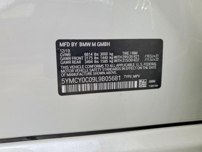 Продажа на аукционе авто 2020 Bmw X6, vin: 5YMCY0C09L9B05681, номер лота: 49660346