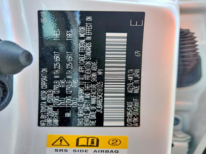 Продаж на аукціоні авто 2019 Lexus Nx 300, vin: JTJBARBZ5K2181025, номер лоту: 49412626