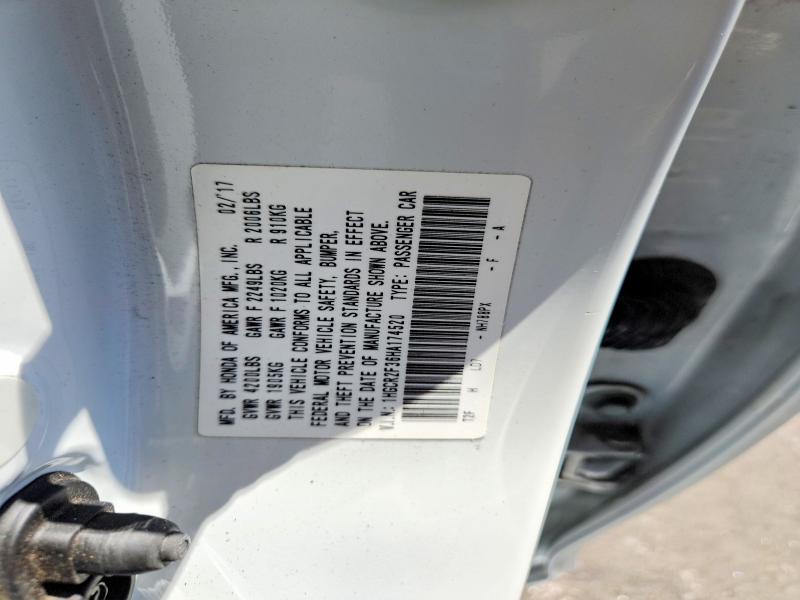 Auction sale of the 2017 Honda Accord, vin: 1HGCR2F36HA174520, lot number: 51883346
