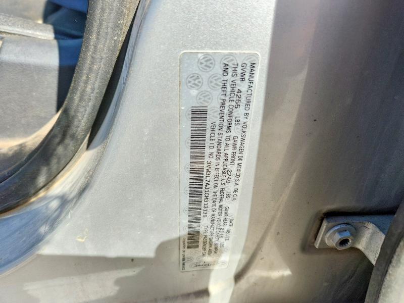 51907966 :رقم المزاد ، 3VW3L7AJ1CM313139 vin ، 2012 Volkswagen Jetta مزاد بيع