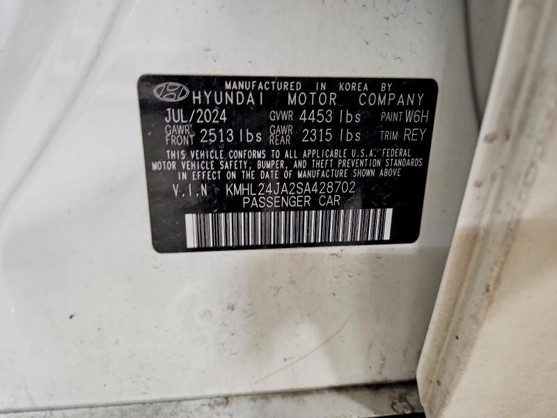 Продажа на аукционе авто 2025 Hyundai Sonata, vin: KMHL24JA2SA428702, номер лота: 49085086