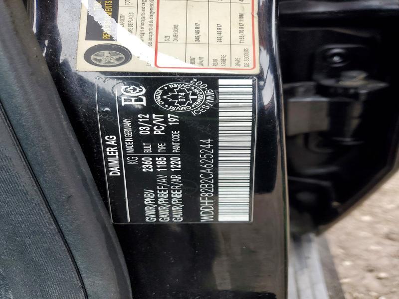 Aukcja sprzedaży 2012 Mercedes-benz E, vin: WDDHF82B2CA625244, numer aukcji: 48076376