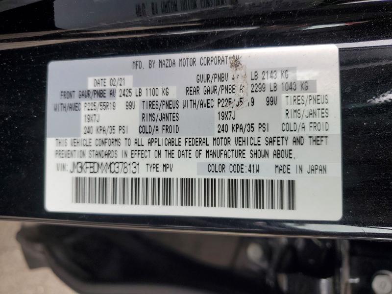 50993806 :رقم المزاد ، JM3KFBDMXM0378131 vin ، 2021 Mazda Cx-5 مزاد بيع