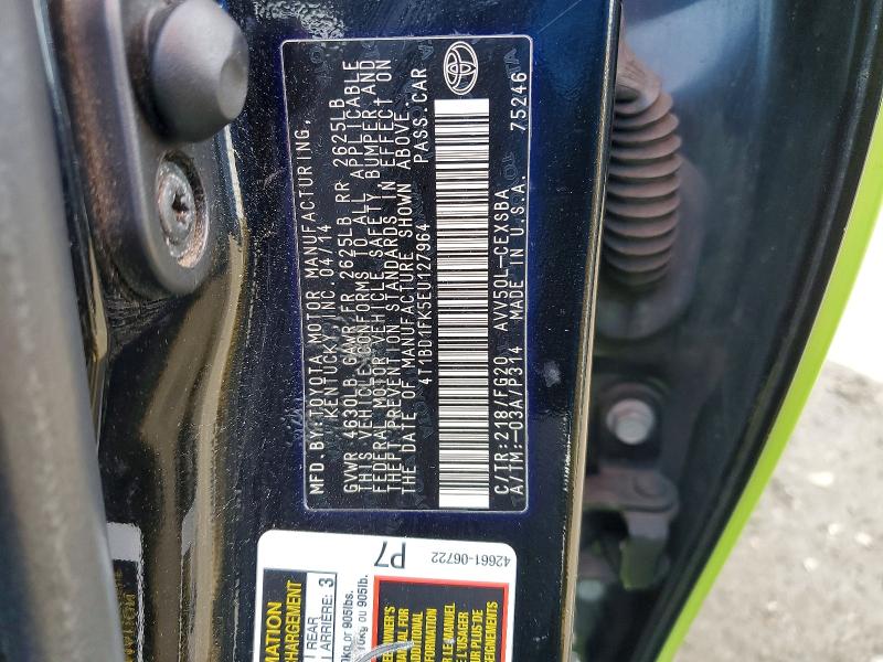 Aukcja sprzedaży 2014 Toyota Camry Hybrid, vin: 4T1BD1FK5EU127964, numer aukcji: 48773686