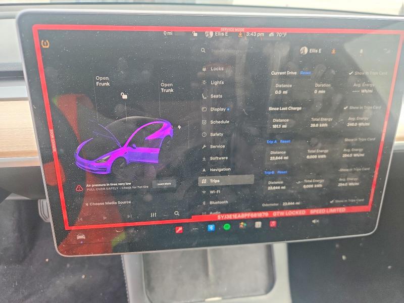 Aukcja sprzedaży 2023 Tesla Model 3, vin: 5YJ3E1EA8PF681879, numer aukcji: 50969286