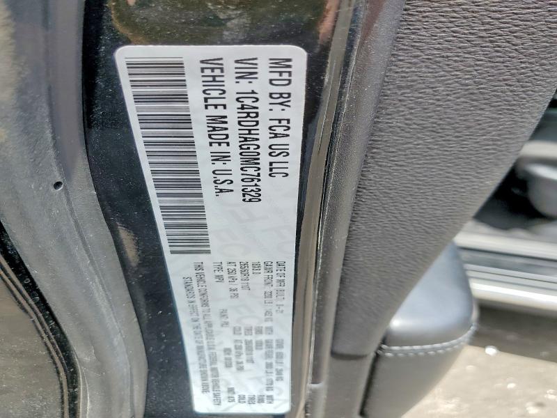 51481536 :رقم المزاد ، 1C4RDHAG0MC761329 vin ، 2021 Dodge Durango مزاد بيع