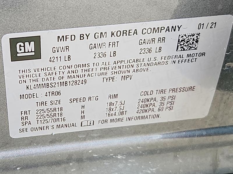 Продаж на аукціоні авто 2021 Buick Encore Gx, vin: KL4MMBS21MB128249, номер лоту: 48763106