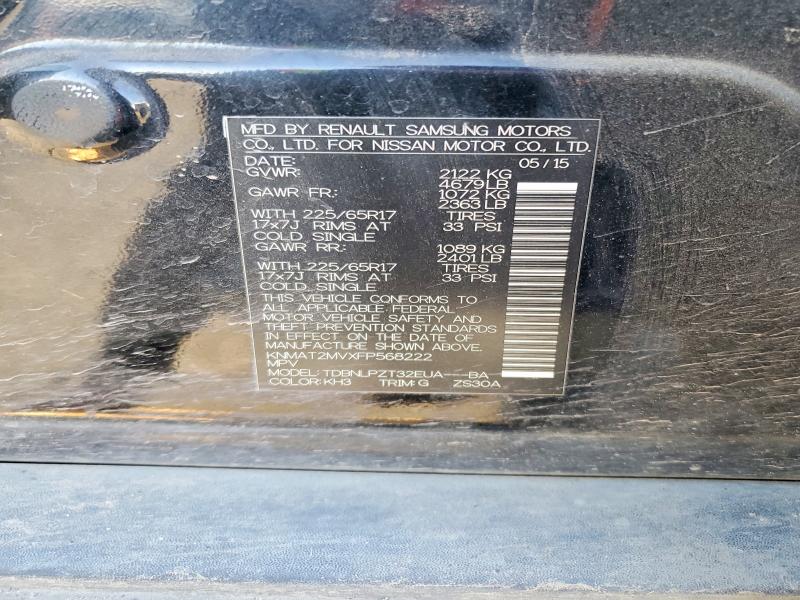 Продаж на аукціоні авто 2015 Nissan Rogue, vin: KNMAT2MVXFP568222, номер лоту: 50819086