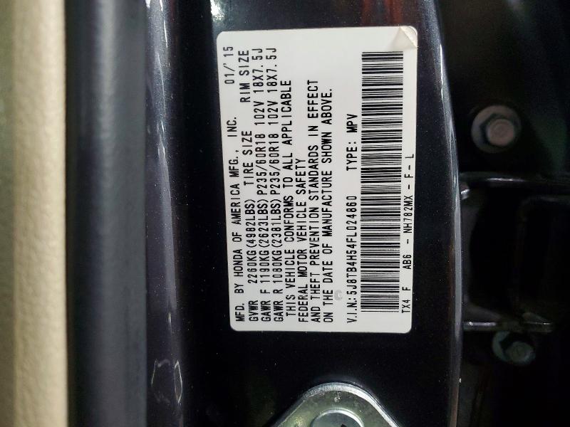 Aukcja sprzedaży 2015 Acura Rdx, vin: 5J8TB4H54FL024860, numer aukcji: 49706246