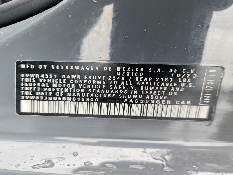 49005486 :رقم المزاد ، 3VW8T7BU5RM019900 vin ، 2024 Volkswagen Jetta مزاد بيع