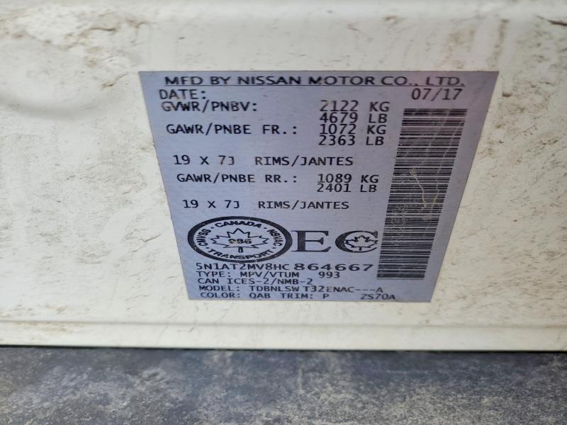 Aukcja sprzedaży 2017 Nissan Rogue, vin: 5N1AT2MV8HC864667, numer aukcji: 47607696