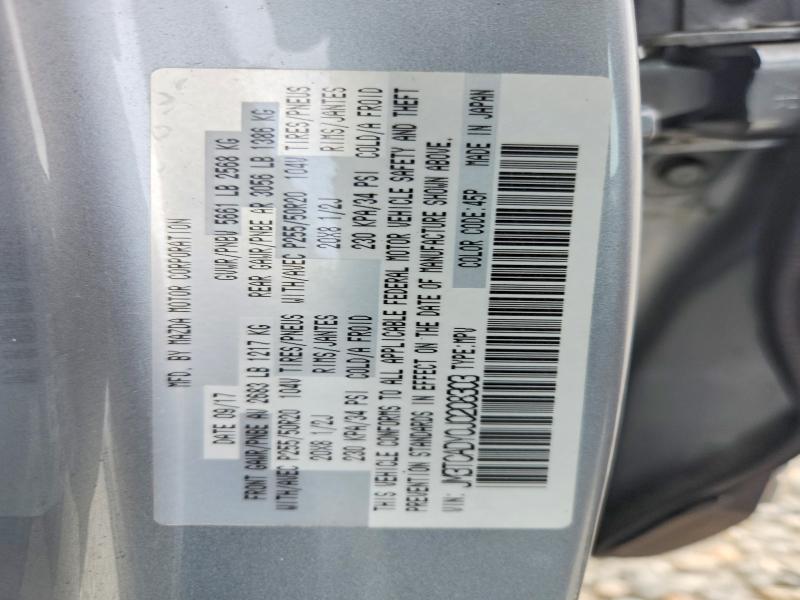 Aukcja sprzedaży 2018 Mazda Cx-9, vin: JM3TCADY0J0208303, numer aukcji: 50974216