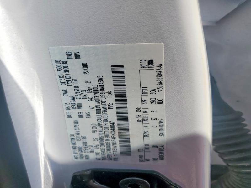 Продаж на аукціоні авто 2015 Ford F150, vin: 1FTEW1EF4FKD48047, номер лоту: 50317886