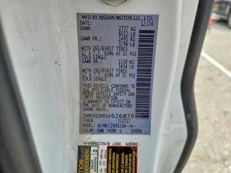 Продажа на аукционе авто 2025 Nissan Frontier, vin: 1N6ED1CM8SN626879, номер лота: 49794596