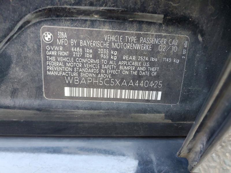 Продажа на аукционе авто 2010 Bmw 328, vin: WBAPH5C5XAA440425, номер лота: 50586916