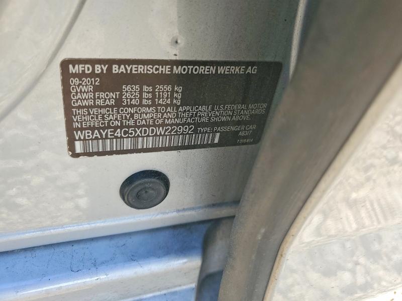Продажа на аукционе авто 2013 Bmw 740, vin: WBAYE4C5XDDW22992, номер лота: 49973236