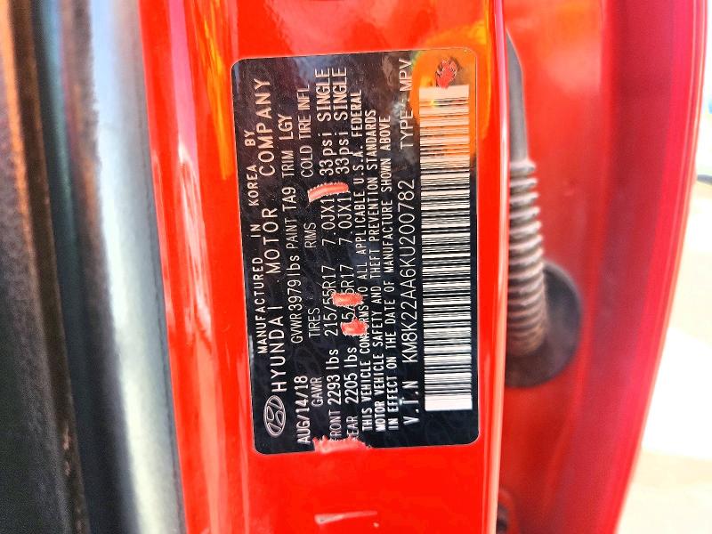 Продаж на аукціоні авто 2019 Hyundai Kona, vin: KM8K22AA6KU200782, номер лоту: 62812446