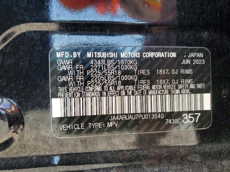 Продаж на аукціоні авто 2023 Mitsubishi Outlander Sport, vin: JA4ARUAU7PU013540, номер лоту: 49916626